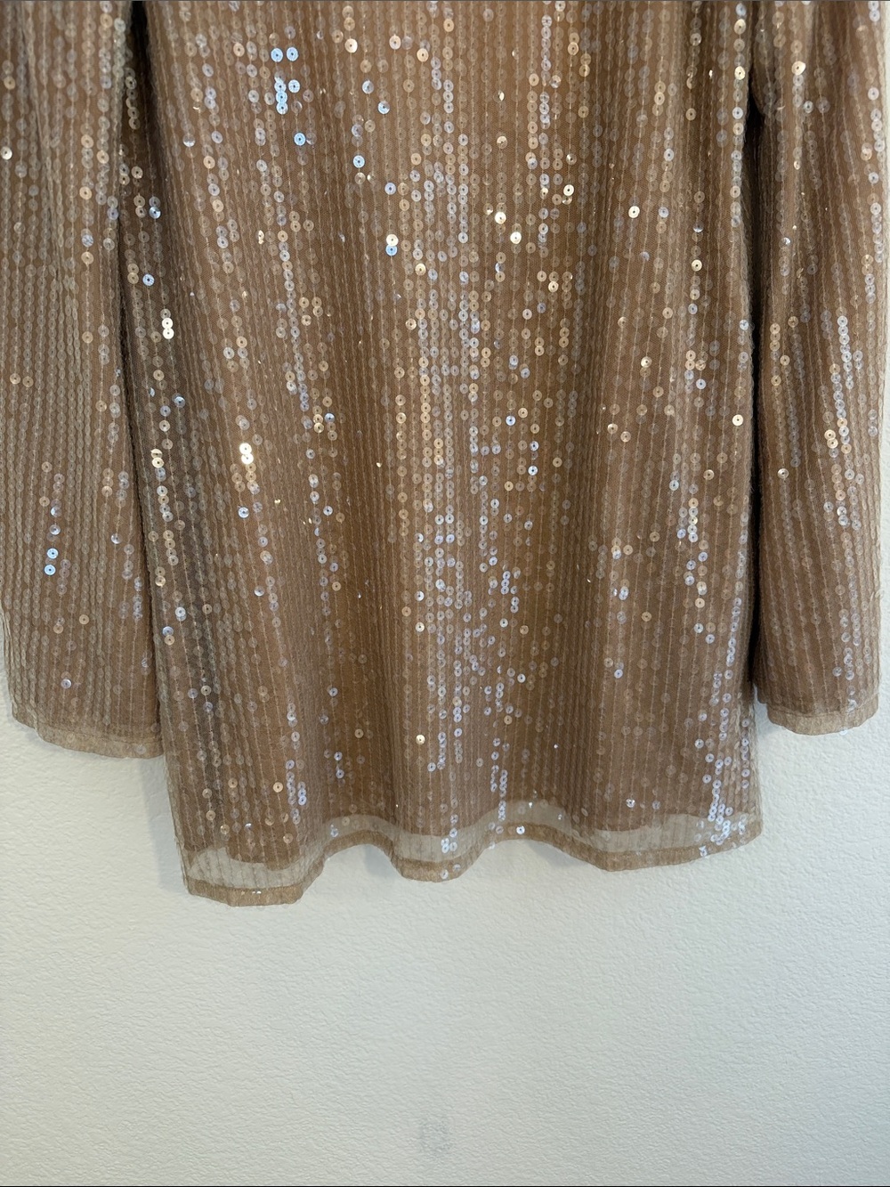 Reformation Sereia Champagne Sequin Dress - Picture 7 of 8